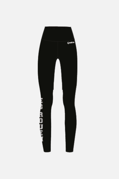EG ROUEN Black Women Yoga Fitted Leggings