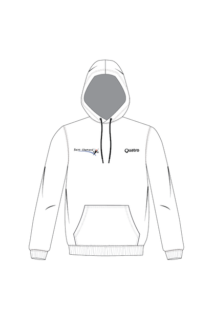SAINT CHAMOND GYM WHITE UNISEX HOODIE