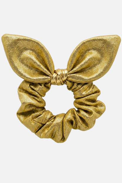 Gold Scrunchie with Removeable Bow