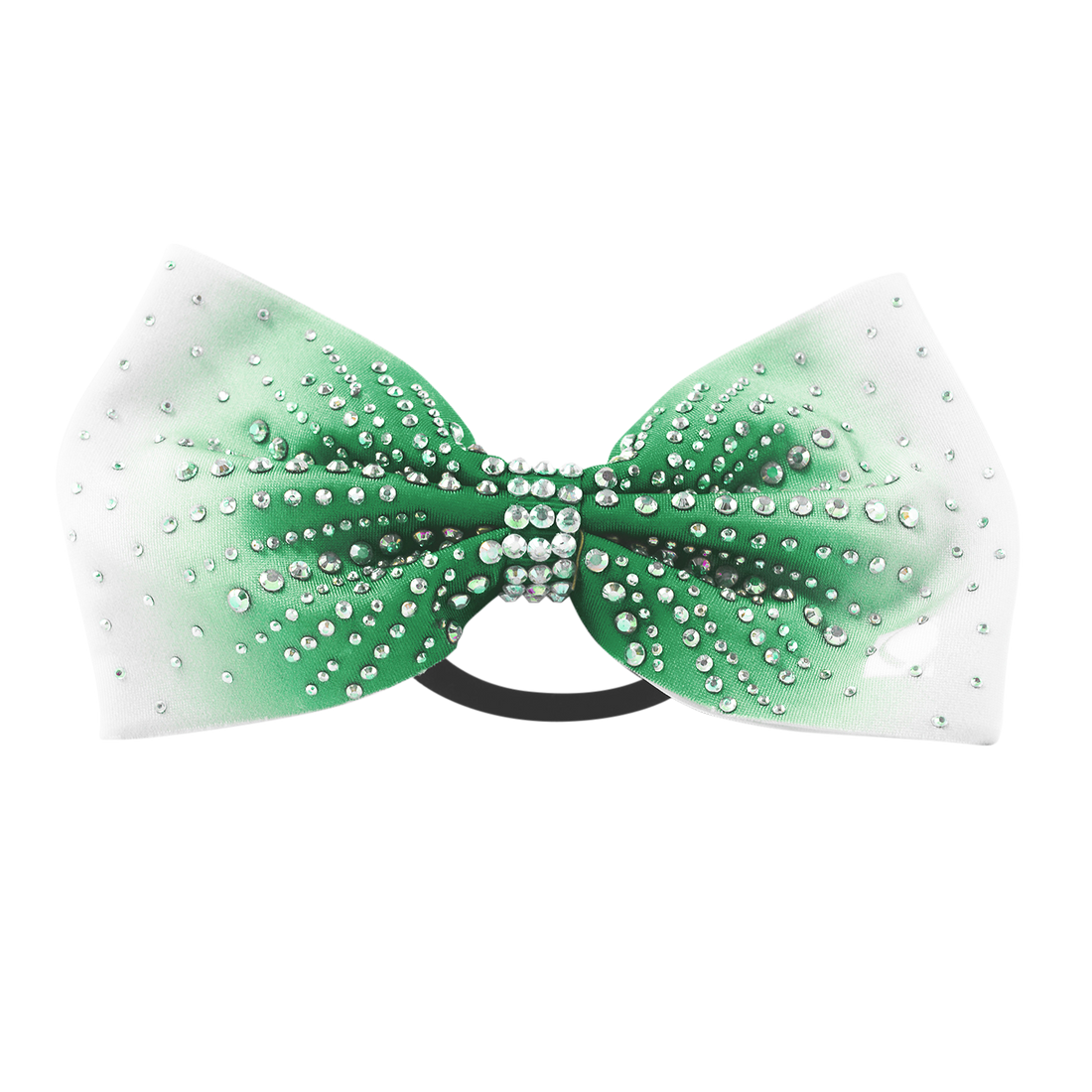Green Ombre Rhinestone Bow