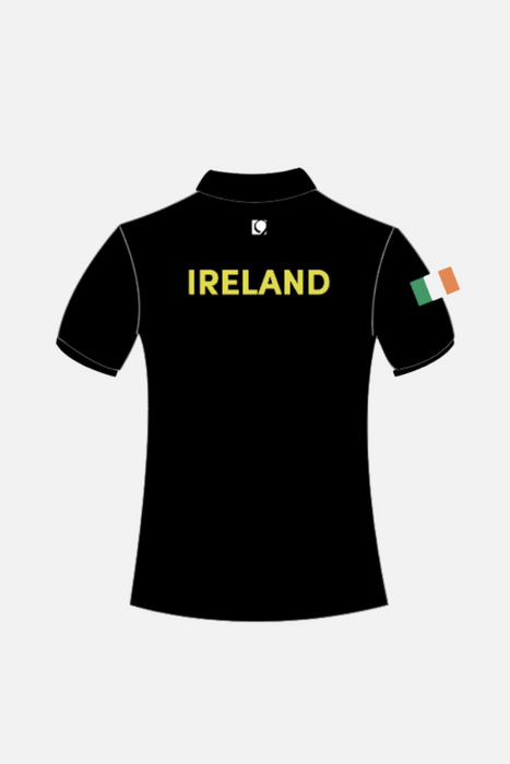 Gymnastics Ireland Black Polo Shirt