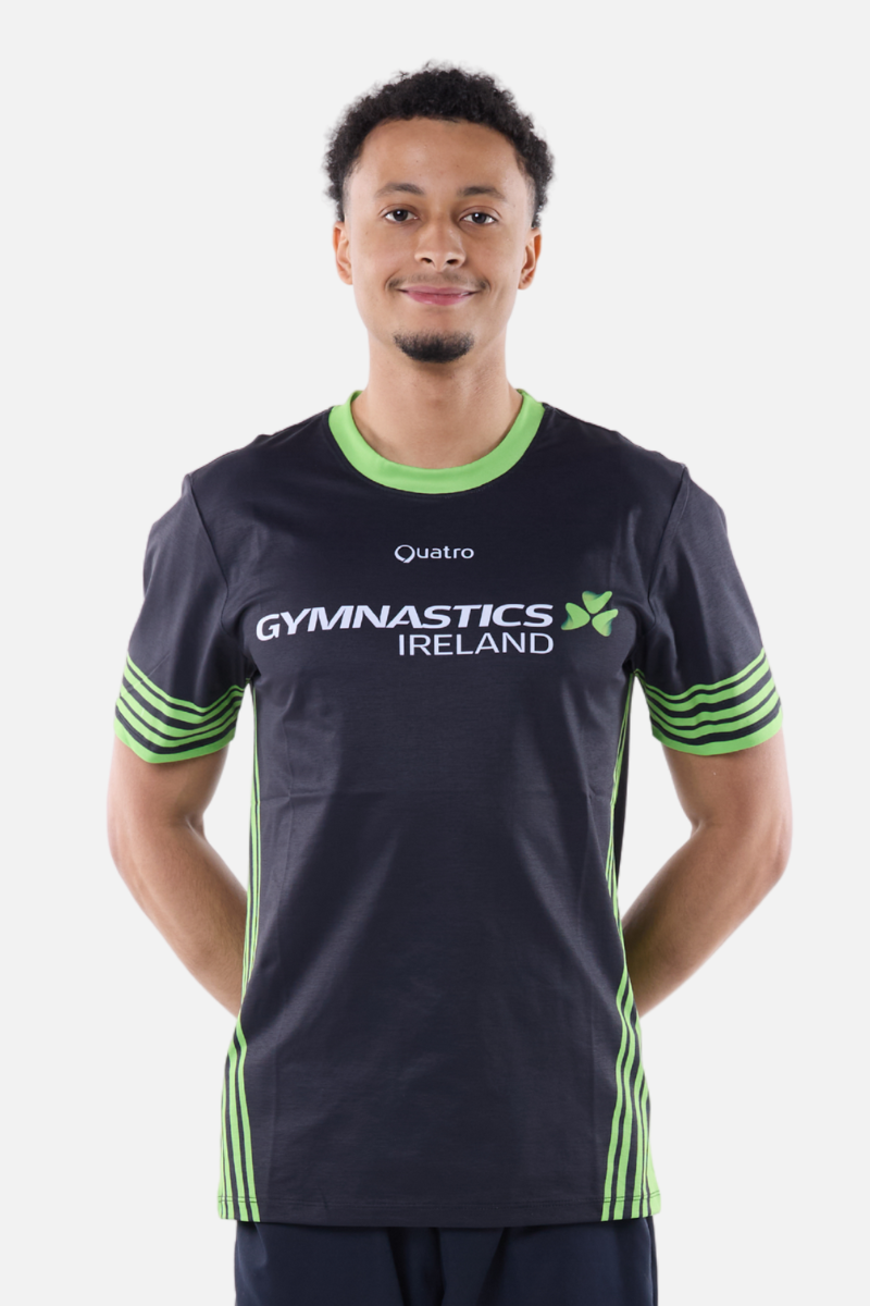 Gymnastics Ireland Black Sublimated T-Shirt