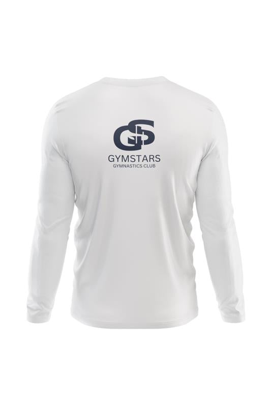 Gymstars White Long Sleeve T-Shirt