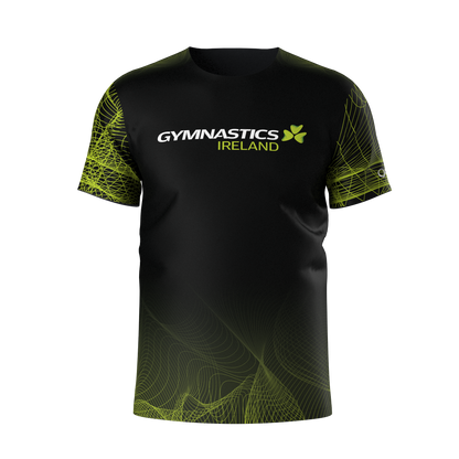 GYMNASTICS IRELAND FAN TSHIRT BLACK