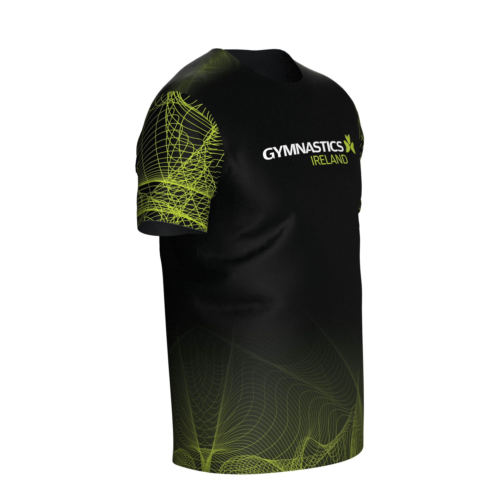 GYMNASTICS IRELAND FAN TSHIRT BLACK