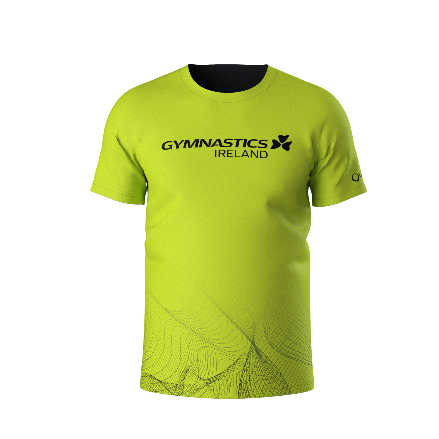 GYMNASTICS IRELAND FAN TSHIRT LIME