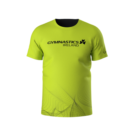 GYMNASTICS IRELAND FAN TSHIRT LIME