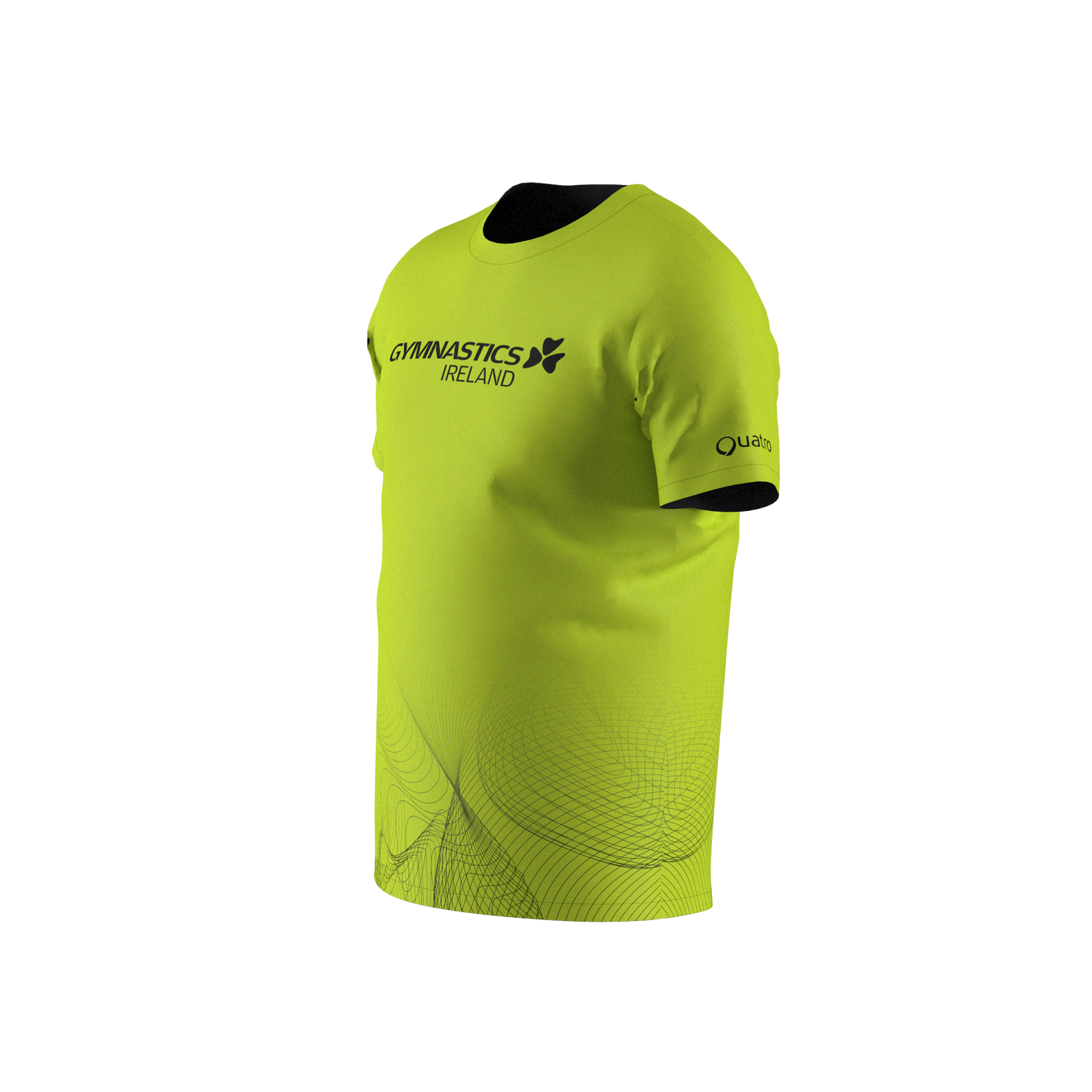 GYMNASTICS IRELAND FAN TSHIRT LIME