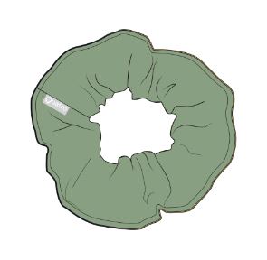 KHAKI STOCK LYCRA SCRUNCHIE