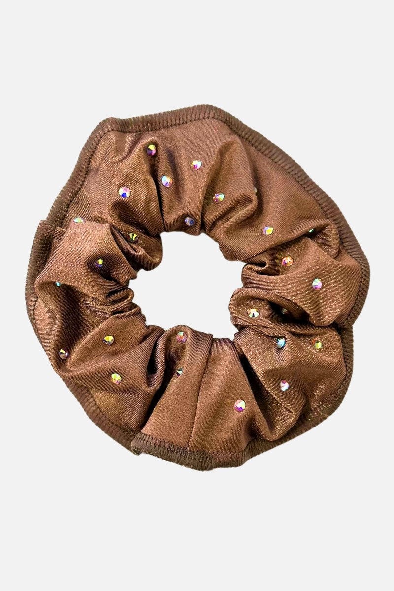 Mocha Scrunchie with Stones