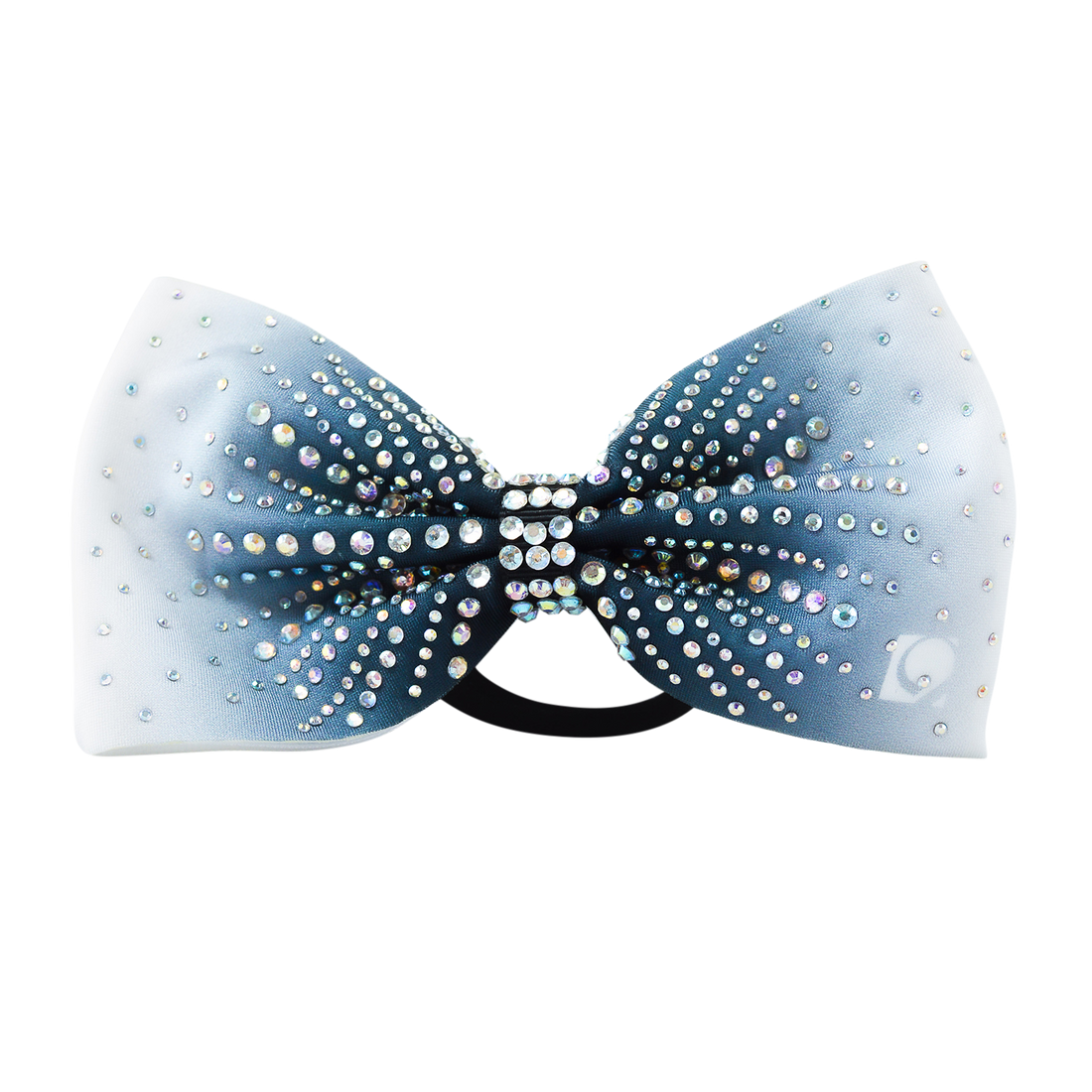 Navy Ombre Rhinestone Bow