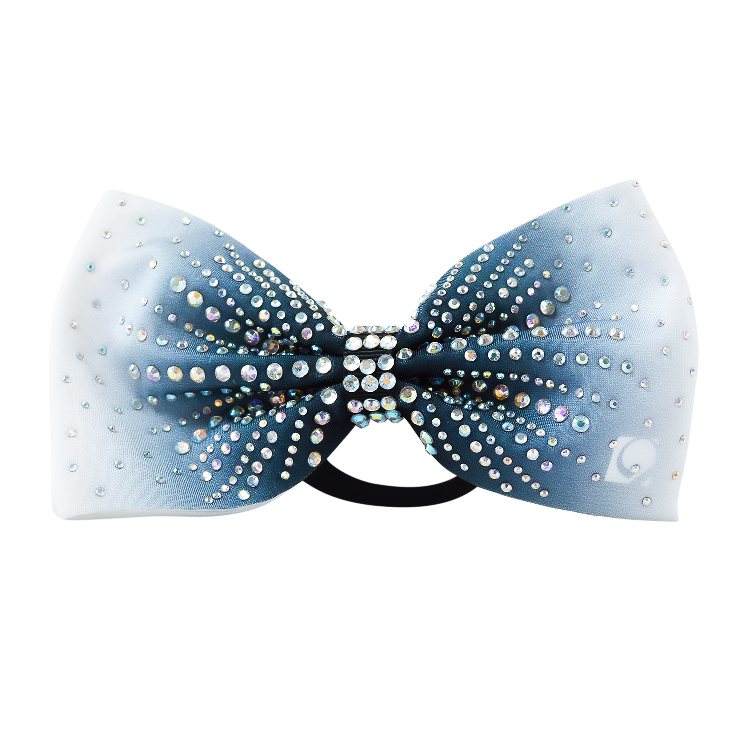 Navy Ombre Rhinestone Bow
