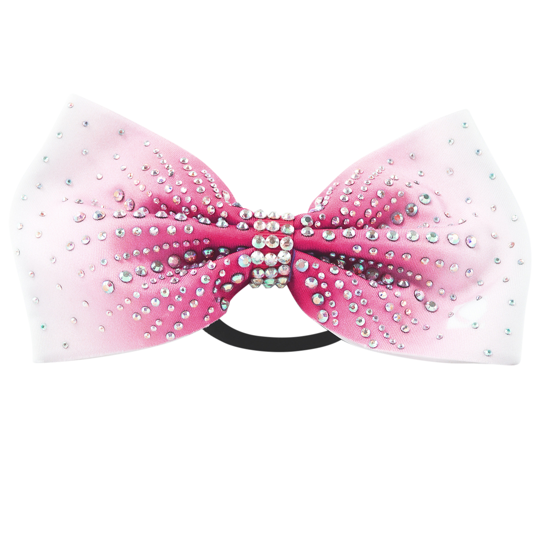 Pink Ombre Rhinestone Bow