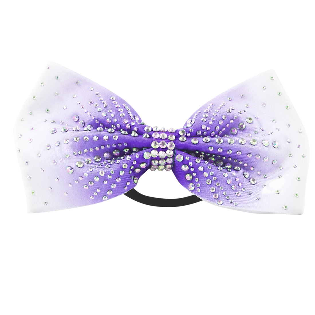 Purple Ombre Rhinestone Bow