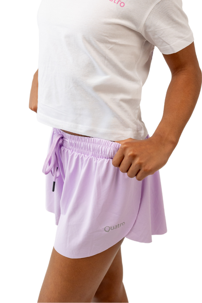 Purple Butterfly Shorts
