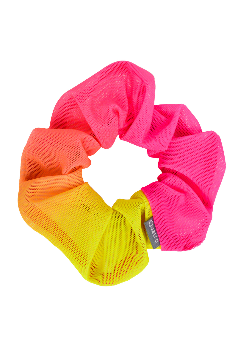 Neon Ombre Mesh Scrunchie