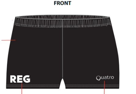 Shorts en lycra noirs femme Rambouillet Étoile Gymnique