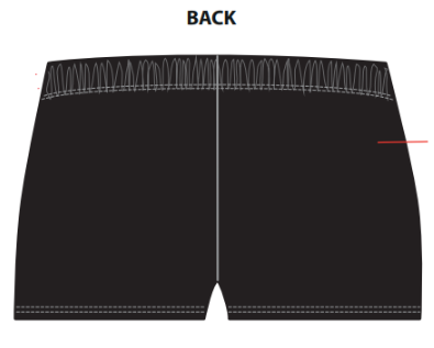Shorts en lycra noirs femme Rambouillet Étoile Gymnique
