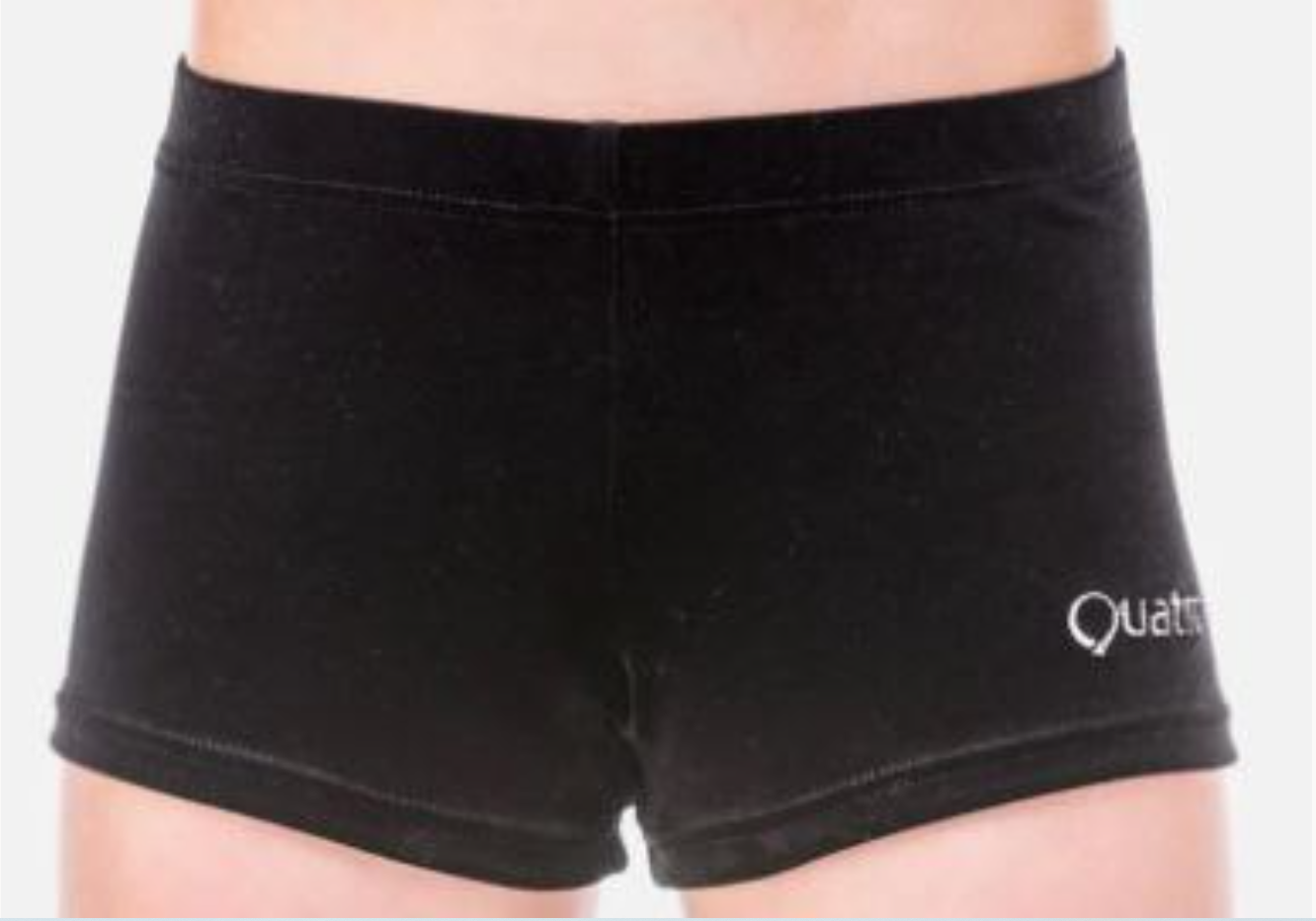 Donar Schwarze Velours-Shorts für Damen