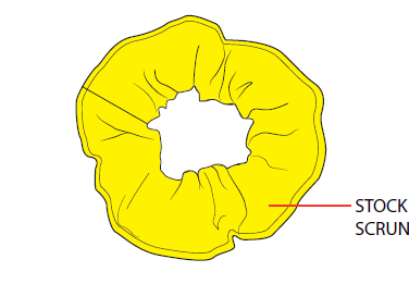 Bright Yellow Scrunchie