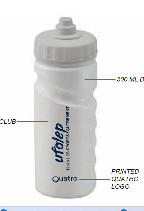 UFOLEP WATERBOTTLE23 CU8.-6.071.WH.F1