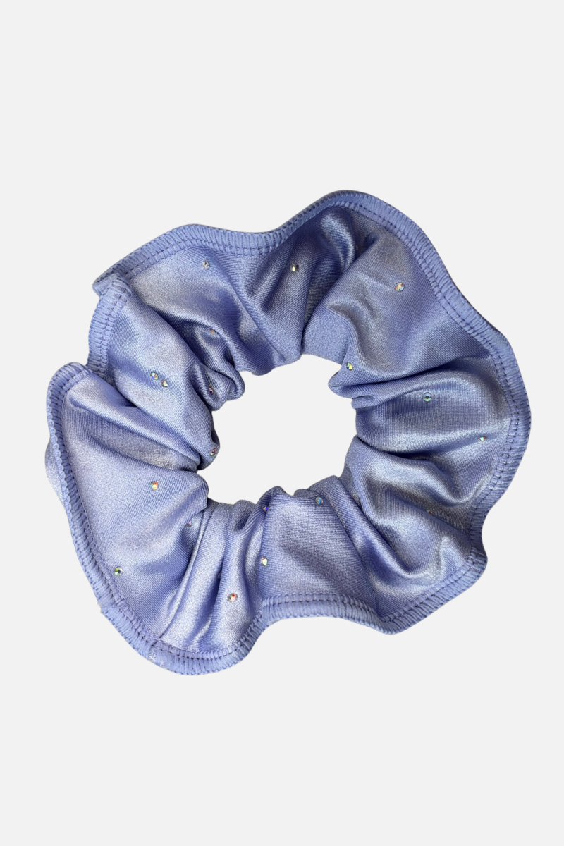 Lilac Wetlook Lycra Scrunchie