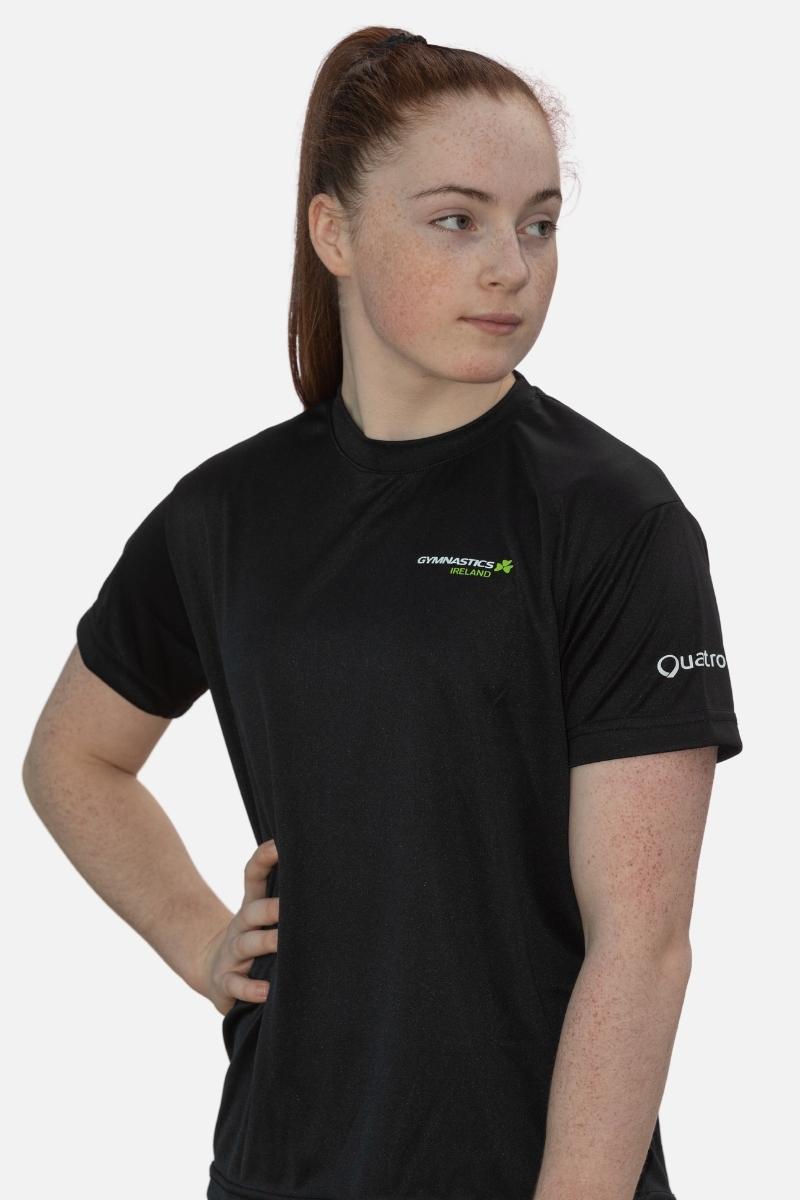Gymnastics Ireland Fan Range Tshirt Black