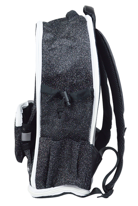 Black top glitter backpack