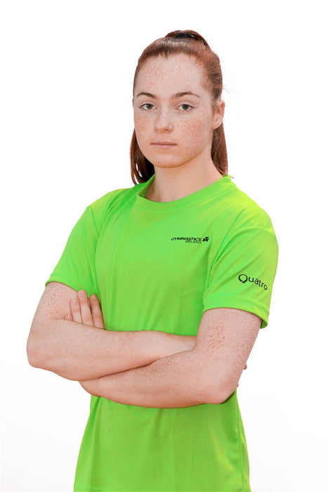 Gymnastics Ireland Fan Range Tshirt Lime